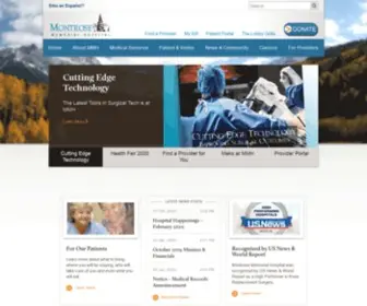 Montrosehospital.com(Montrose Memorial Hospital) Screenshot