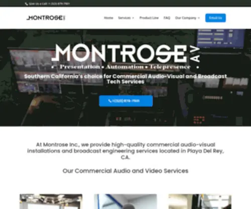 Montroseinc.com(Audio Visual Company) Screenshot