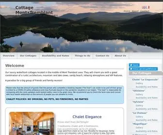 Monttremblantchalets.ca(Cottage Mont) Screenshot