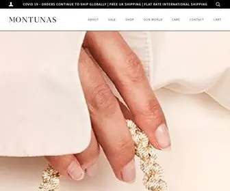 Montunas.com(Luxury Accessories for the Global Woman) Screenshot