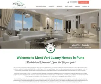 Montverthomes.com(Luxury Flats & Commercial Space in Pune by Mont Vert Homes) Screenshot