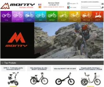 Monty-Store.com(Distributeur officiel MONTY) Screenshot