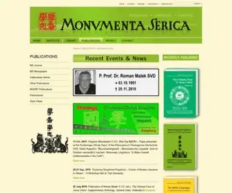 Monumenta-Serica.de(Monumenta Serica) Screenshot