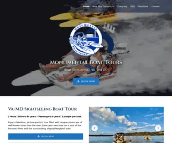 Monumentalboattours.com(Monumental Boat Tours) Screenshot