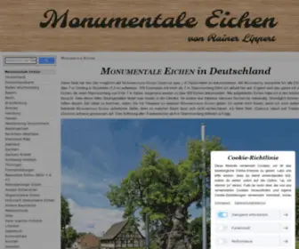 Monumentale-Eichen.de(Monumentale Eichen von Rainer Lippert) Screenshot