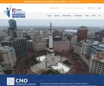 Monumentalmarathon.com(CNO Financial Indianapolis Monumental Marathon) Screenshot