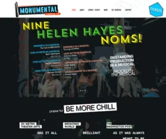 Monumentaltheatre.org(Monumental Theatre Company) Screenshot
