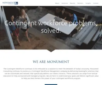 Monumentconsulting.com(Workforce Management Consultancy) Screenshot