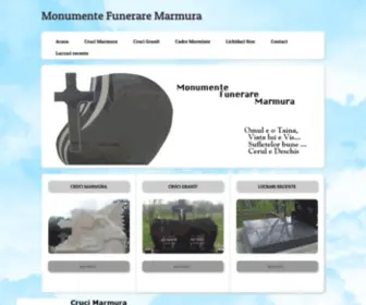 Monumente-Funerare-Marmura.ro(Cruci Marmura) Screenshot