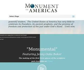 Monumentoftheamericas.org(Christ in America Legacy Park) Screenshot