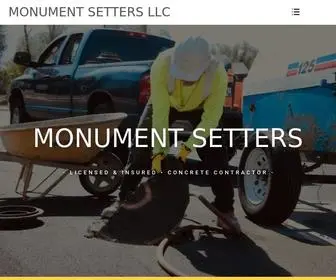 Monumentsetters.com(Monument setters) Screenshot