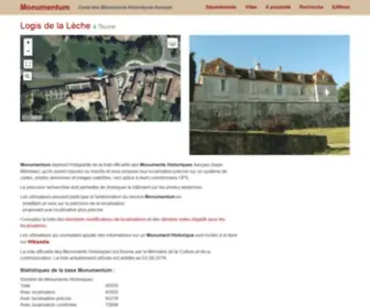 Monumentum.fr(Carte des Monuments Historiques) Screenshot