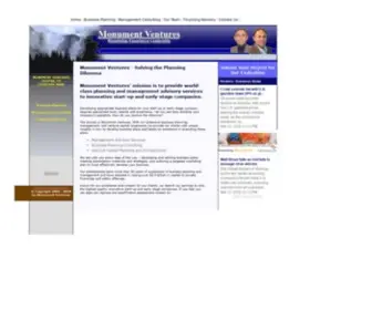 Monumentventures.com(Start-Up Business Consulting and Early Stage Business Planning Consultant) Screenshot