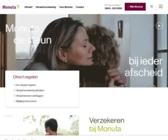 Monuta.nl(Monuta is als uitvaartverzorger en uitvaartverzekeraar de steun bij ieder afscheid. Het) Screenshot