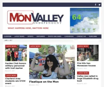 Monvalleyindependent.com(The Mon Valley Independent) Screenshot