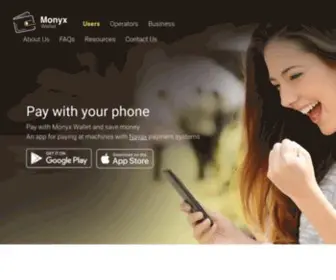 Monyx.com(A consumer payment app & consumer engagement platform) Screenshot