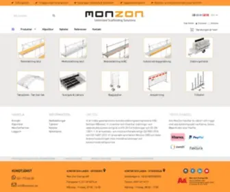 Monzon.se(Byggställningar med prisgaranti) Screenshot