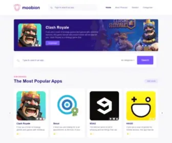 Moobion.com(Mobile Apps) Screenshot