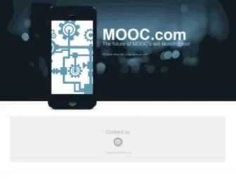 Mooc.com(The future of MOOC's) Screenshot