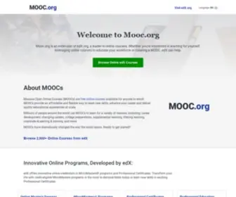 Mooc.org(Massive Open Online Courses) Screenshot