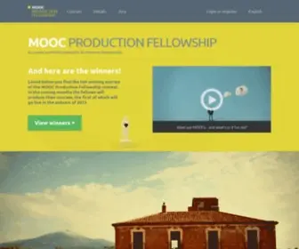MoocFellowship.org(MOOC Production Fellowship) Screenshot