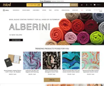 Moodfabrics.com(Fabric Online Store) Screenshot