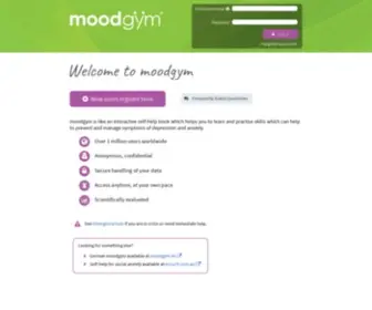 Moodgym.com.au(Moodgym is an interactive self) Screenshot