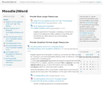 Moodle2Word.net(Moodle2Word) Screenshot