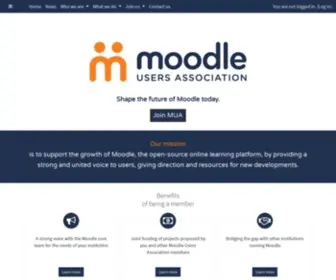 Moodleassociation.org(Moodle Users Association) Screenshot
