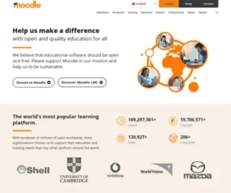 Moodle.com(Online Learning With The World's Most Popular LMS) Screenshot