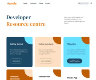 Moodledev.io(The Moodle Developer Resource site) Screenshot