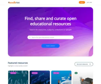 Moodle.net(Search for resources) Screenshot