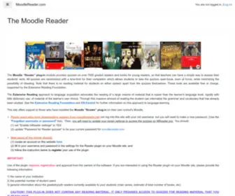 Moodlereader.org(The Moodle Reader) Screenshot