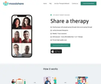 Moodshareapp.com(Group Therapy) Screenshot