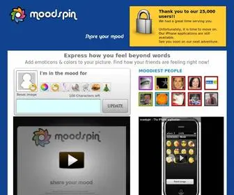 Moodspin.com(Share your mood) Screenshot