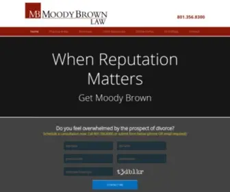 Moodybrown.com(Utah Divorce) Screenshot