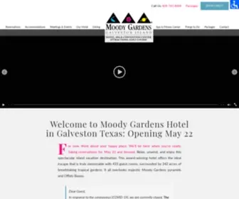 Moodygardenshotel.com(Moody Gardens Galveston Texas) Screenshot
