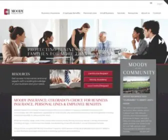 Moodyins.com(Business Insurance) Screenshot