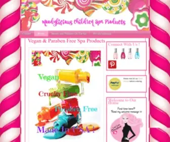 Moodyliciouschildrensspa.com(Vegan and Paraben Free Children Spa Products) Screenshot