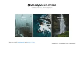 Moodymusic.online(Spend a happy day both physically and mentally The burning heart will keep you cool for a summer) Screenshot