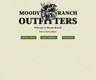 Moodyranch.com(Texas Hunting) Screenshot