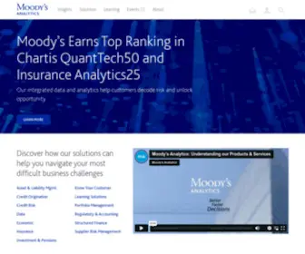 Moodysanalytics.com(Moody's Analytics) Screenshot
