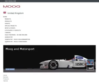 Moog.co.uk(Moog UK) Screenshot