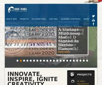 Moogfoundation.org(INNOVATE, INSPIRE, IGNITE CREATIVITY) Screenshot