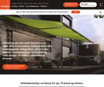 Moogio.dk(Markiser, gardiner og solafskærmning i topkvalitet) Screenshot