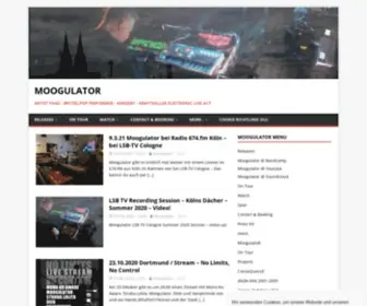 Moogulator.com(Moogulator) Screenshot