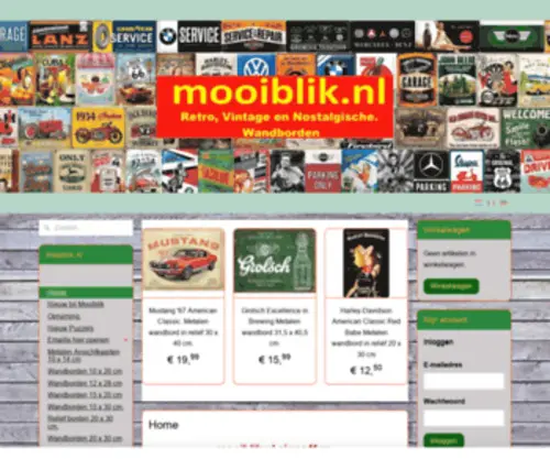 Mooiblik.nl(Nostalgische reclameborden) Screenshot