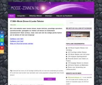 Mooie-Zinnen.nl(Mooie Zinnen) Screenshot