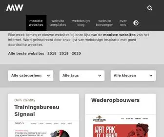 Mooistewebsites.nl(Webdesign inspiratie) Screenshot