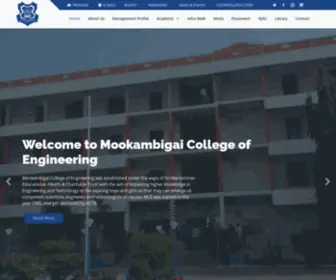 Mookambigai.ac.in(Mookambigai) Screenshot